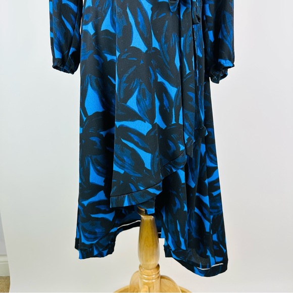 H by Halston Blue Wrap Dress Size XL - Picture 4 of 11